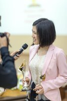 Хоу Юфань дает интервью арабским журналистам